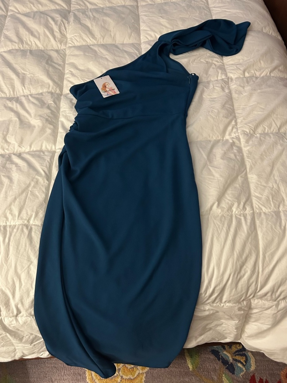 🆕 NWT PrettyGarden One Shoulder Long Dress - Picture 3 of 3